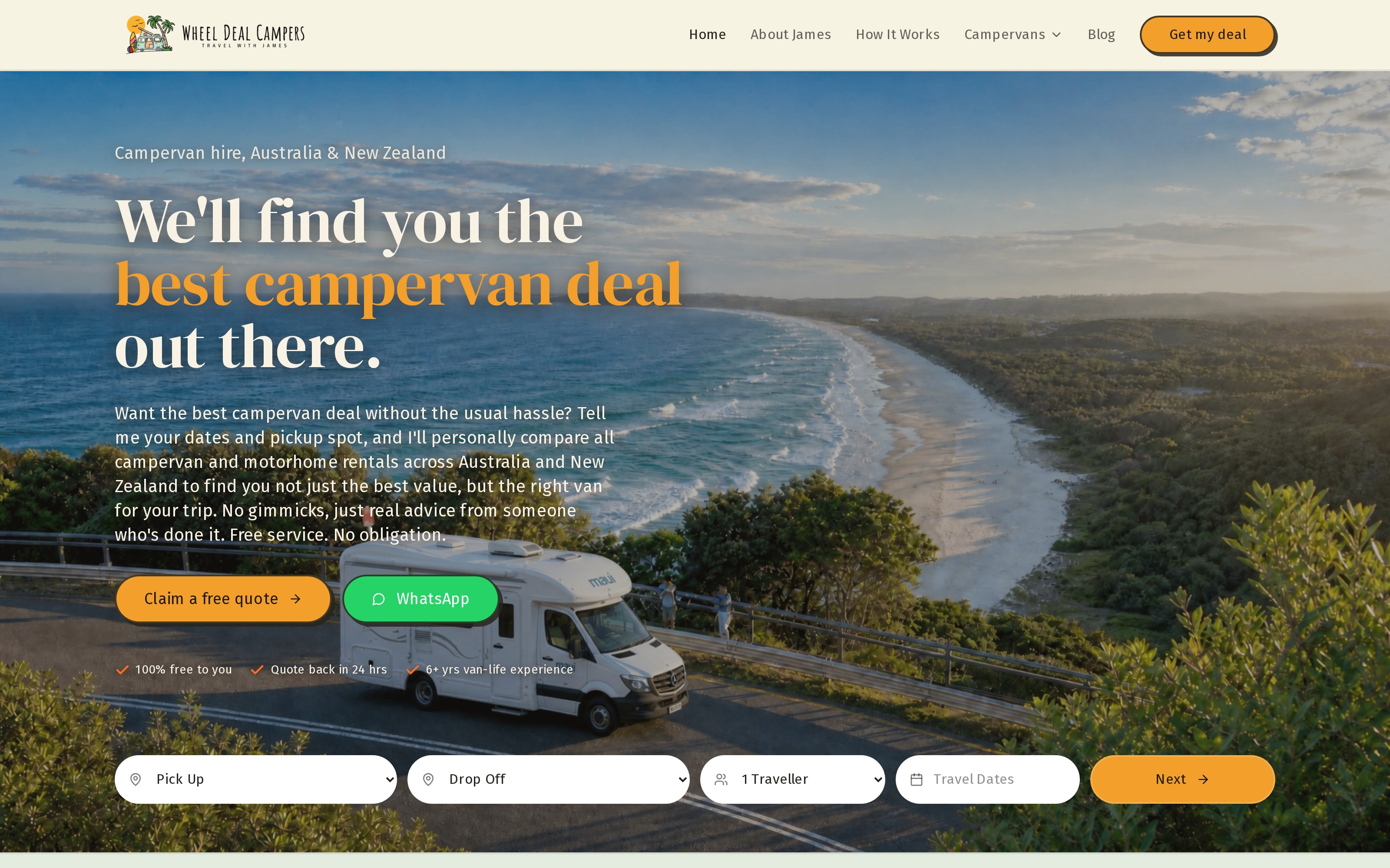 Wheel Deal Campers — Website design + Google Ads
