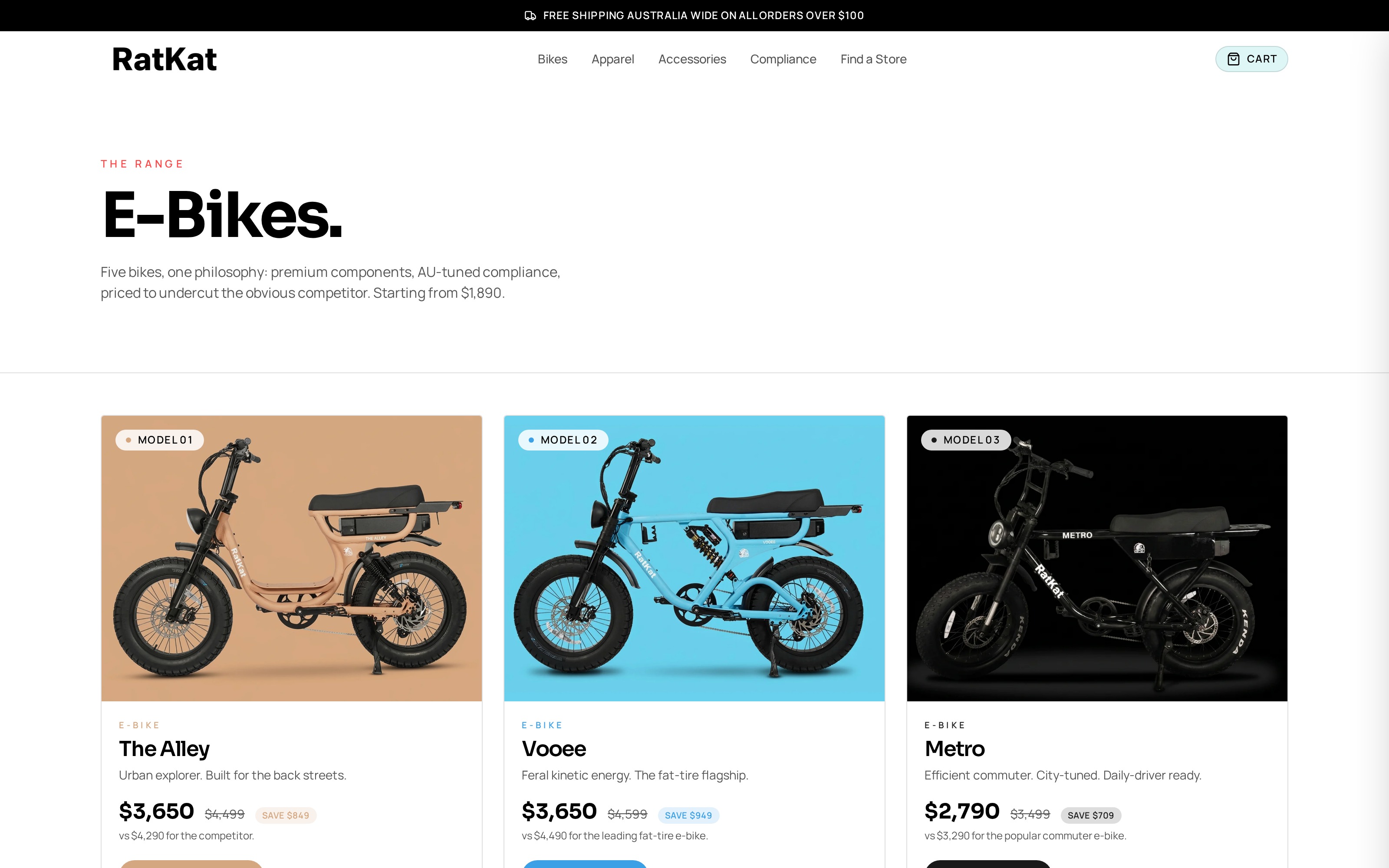 RatKat — Shopify website design