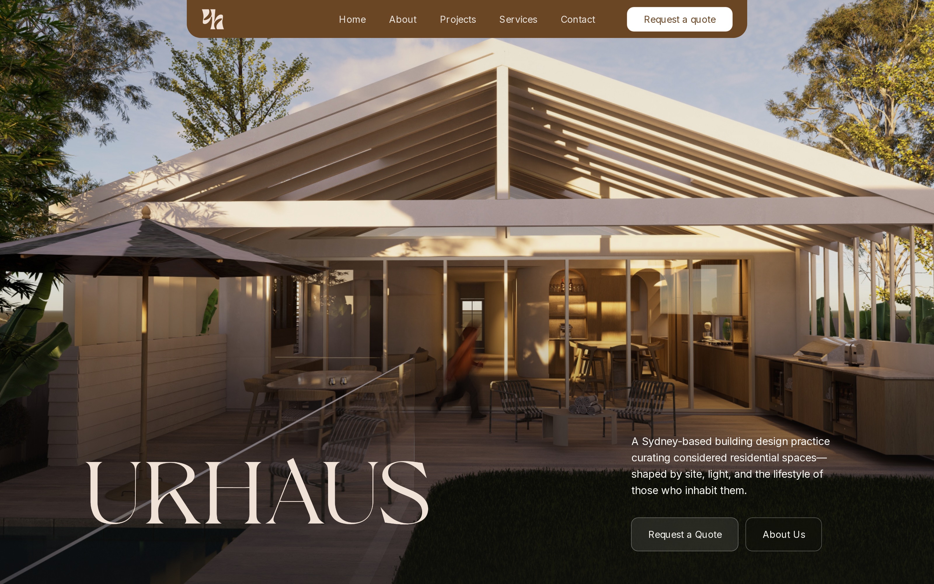 UrHaus Design Studios — Website design