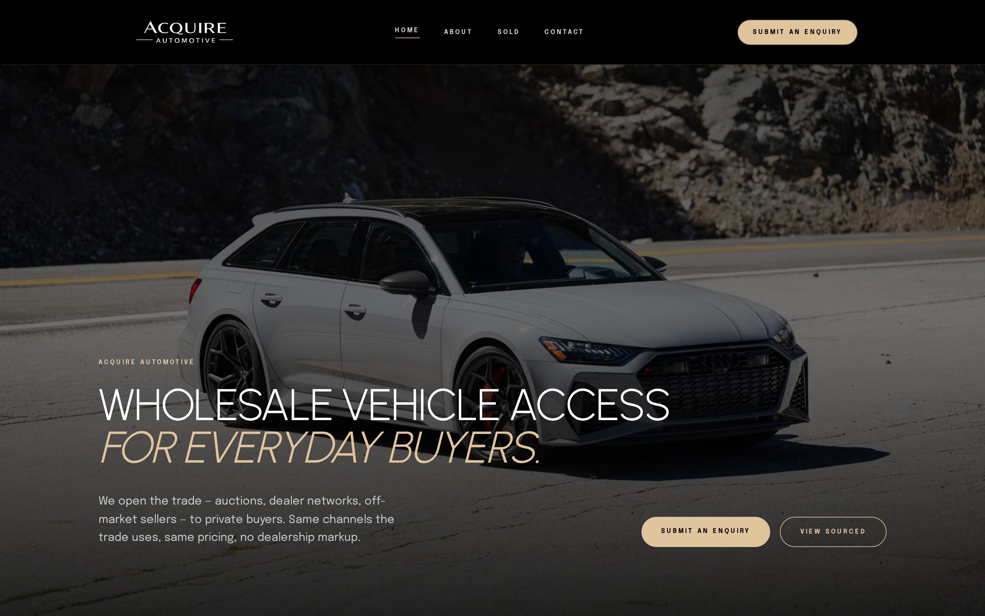 Acquire Automotive — Website design + Google Ads