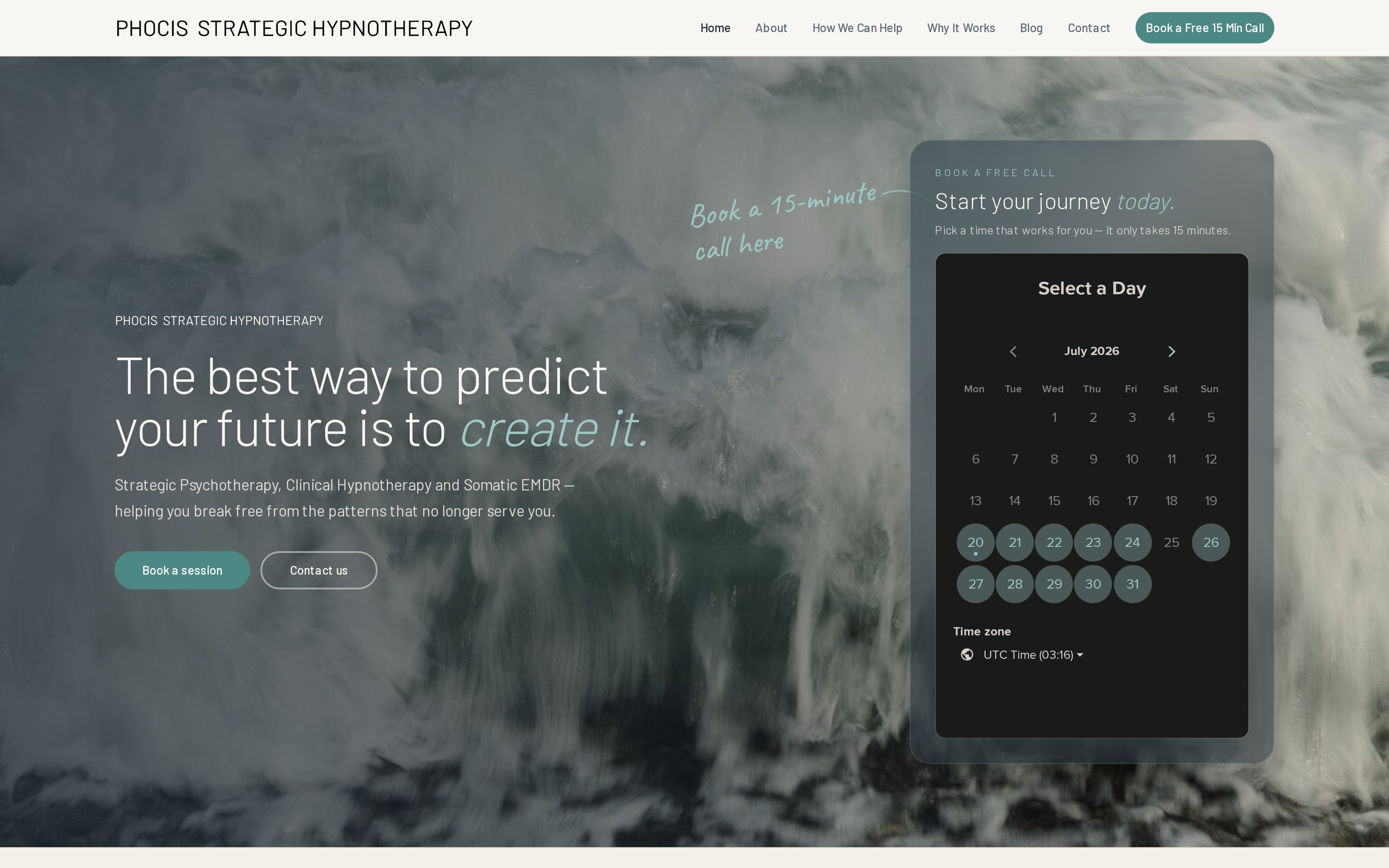 Phocis Strategic Hypnotherapy — Website design + Google Ads