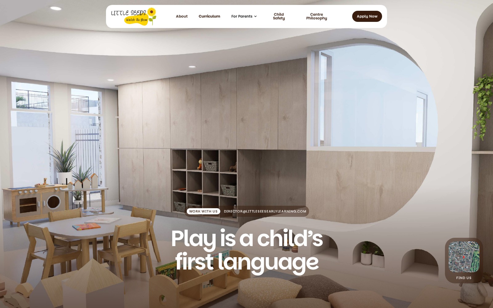Little Seeds Early Learning — Website design